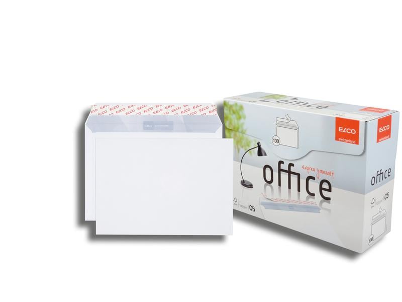 ELCO Enveloppe Office Box C5 sans fenêtre, 100 pièces
