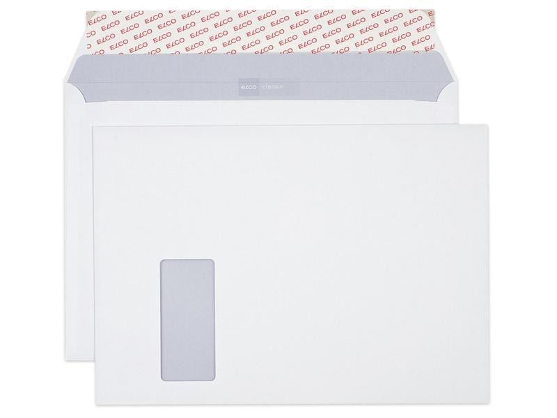 ELCO Enveloppe Classic C4 avec fenêtre à gauche, 250 pièces