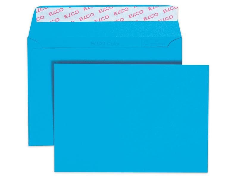 ELCO Enveloppe Color C6, Pas de fenêtres, 25 Pièce/s, Blue