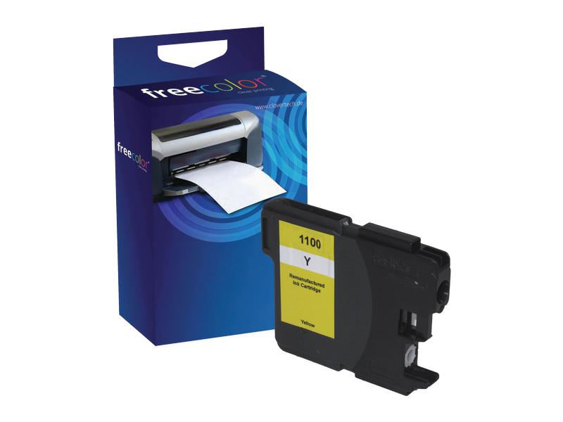 Freecolor Encre Brother LC-1100 Yellow