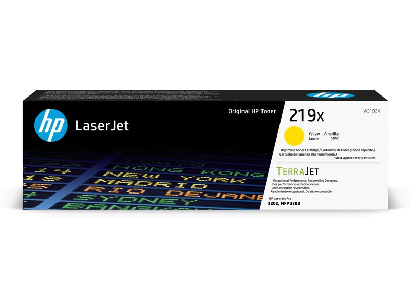 HP Toner 219X (W2192X) Yellow