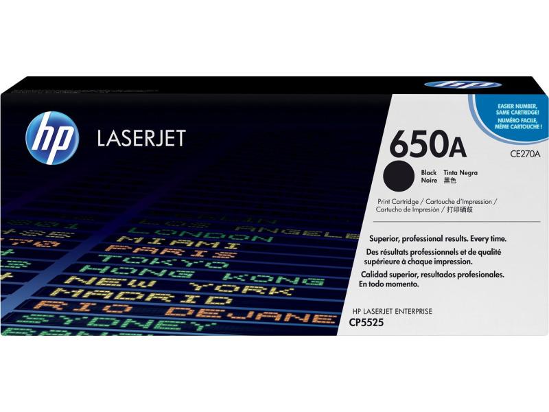 HP Toner Nr. 650A (CE270A) noir