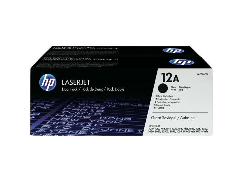 HP Toner Nr. 12A (Q2612A) Black (paquet de 2)