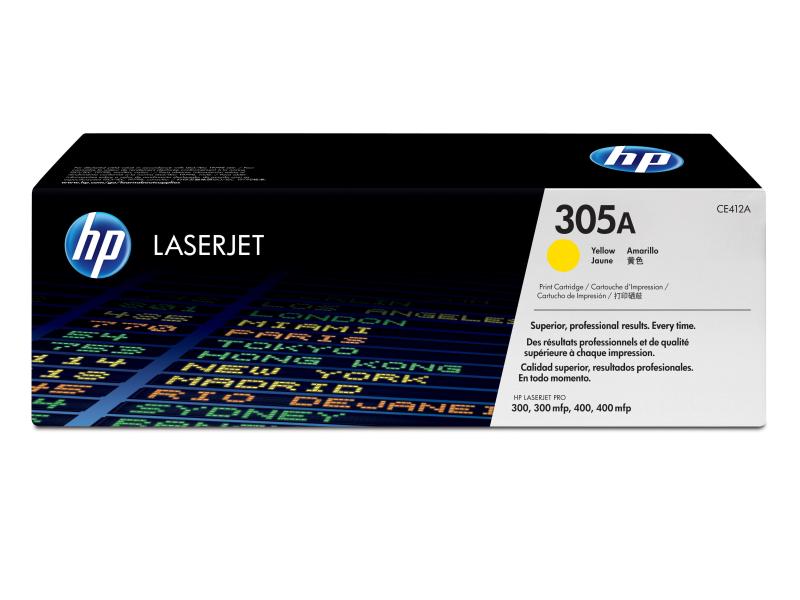 HP Toner Nr. 305A (CE412A) Yellow