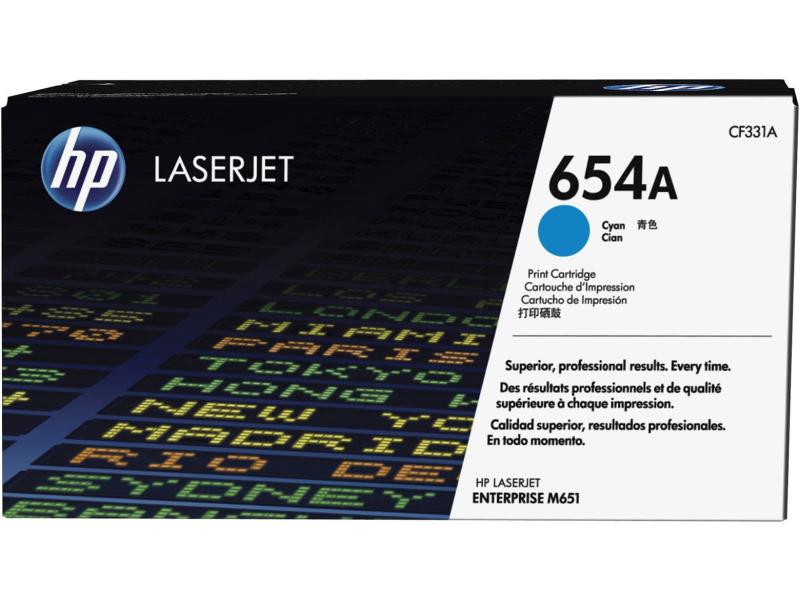 HP Toner Nr. 654A (CF331A) Cyan
