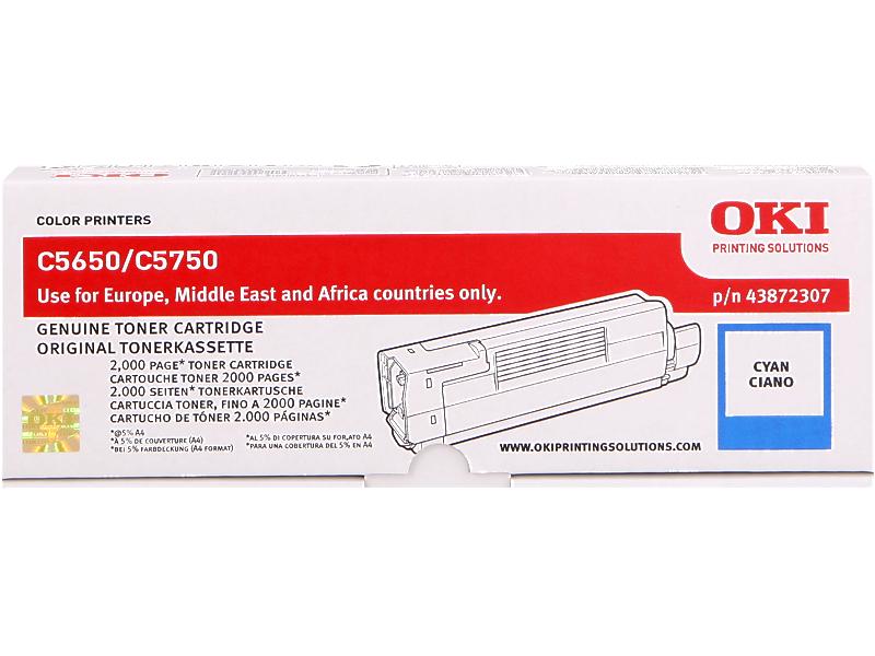 OKI Toner 43872307 Cyan