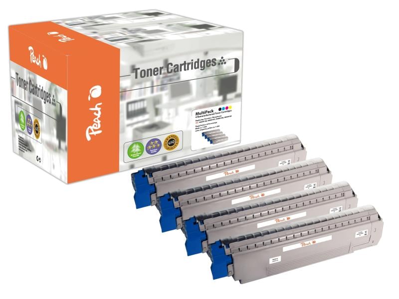Peach Kits de toner OKI MC851 / 61 Series BK, C, M, Y