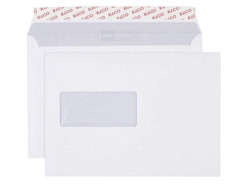 ELCO Enveloppe Classic C5 avec fenêtre à gauche, 500 pièces
