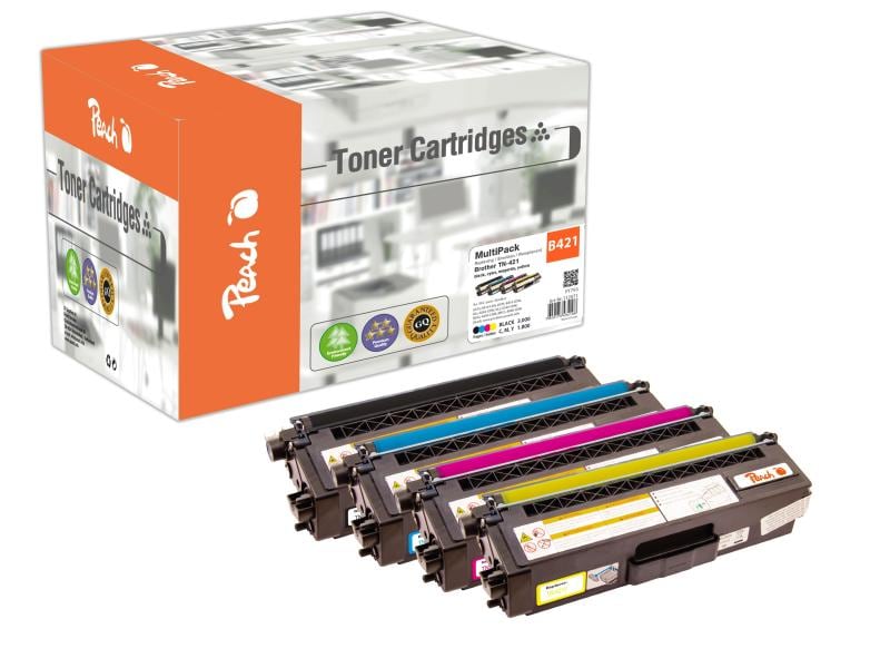 Peach Toner Brother TN-421 noir/Cyan/Magenta/Yellow