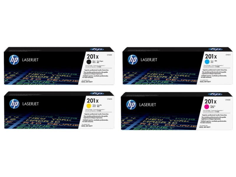 HP Kits arc-en-ciel Nr. 201X (CF400X-CF403X) BL/C/M/Y