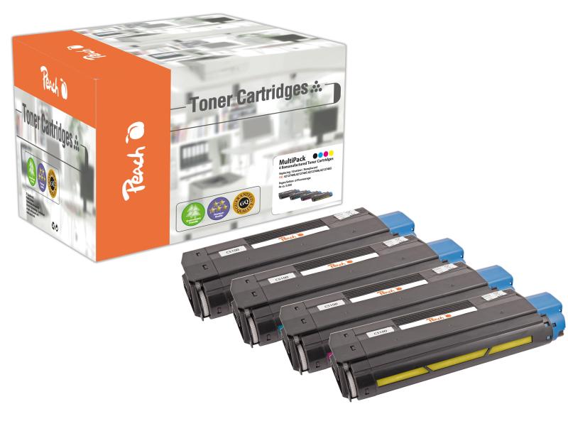 Peach Kits de toner OKI C5100-Series BK, C, M, Y