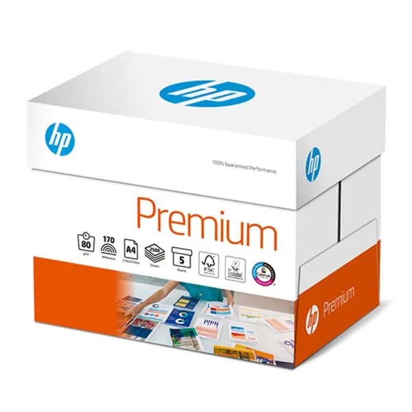HP Premium Papier Premium extra blanc A4 80g - 1 Carton (2'500 Feuilles)