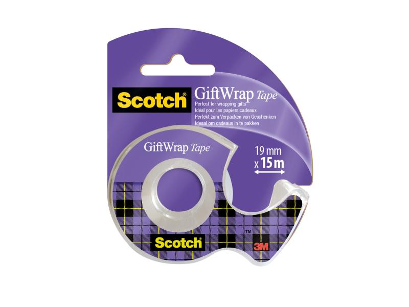 Scotch Dérouleur manuel pour les cadeaux 19 mm x 15 m