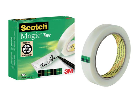 Scotch Ruban adhésif Scotch Magic 19 mm x 66 m