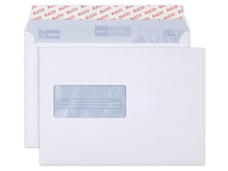 ELCO Enveloppe Proclima C5 avec fenêtre à gauche, 500 pièces