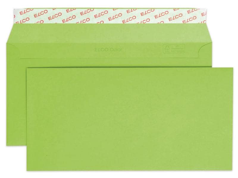 ELCO Enveloppe Color C5/6, Pas de fenêtres, 25 Pièce/s, Vert