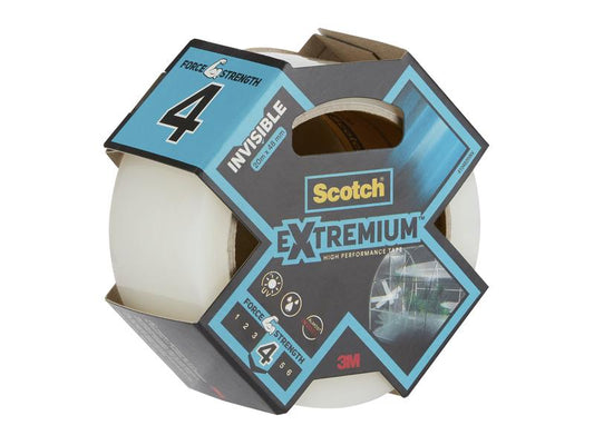 3M Bande de tissu Scotch Extremium INVISIBLE 48 mm x 20 m, Clair