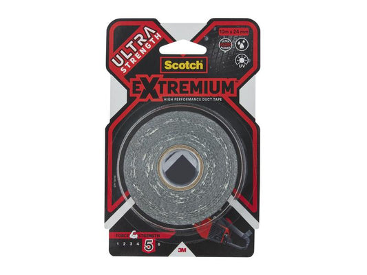 3M Bande de tissu Scotch Extremium Ultra DT17 24 mm x 10 m, Noir