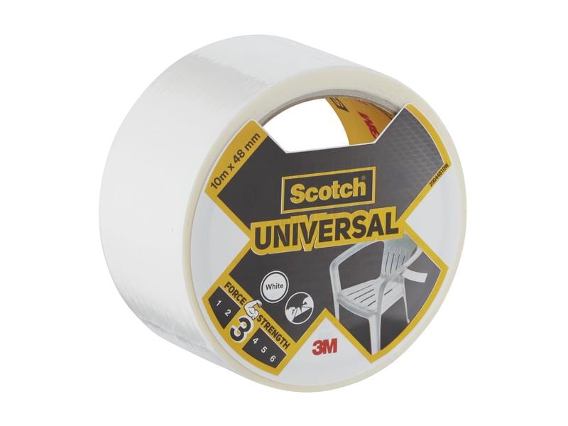 3M Ruban adhésif Scotch Universal 48 mm x 10 m, Blanc