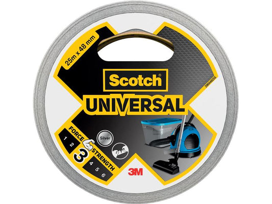 3M Ruban adhésif Scotch Universal 48 mm x 25 m, Argenté