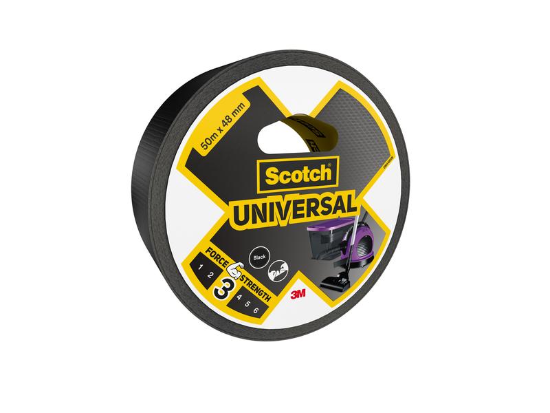 3M Ruban adhésif Scotch Universal 48 mm x 50 m, Noir