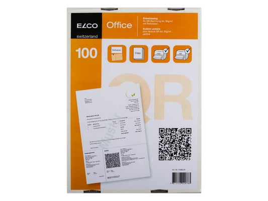 ELCO Formulaire de facturation pour les factures QR, 100 pièces