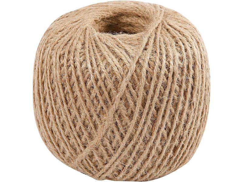 Creativ Company Cordon Fil naturel, 2 mm, 180 m, 1 rouleau