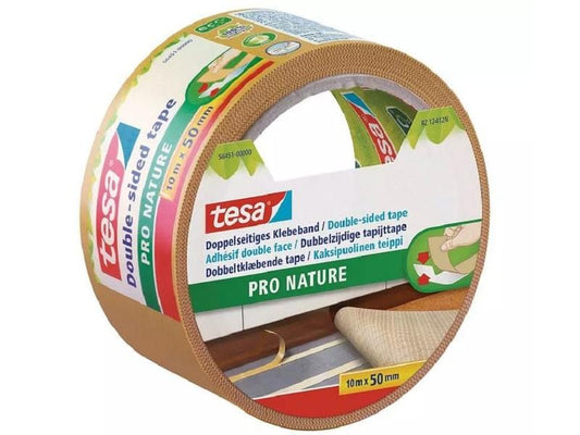 tesa Ruban adhésif double-face Pro Nature 50 mm x 10 m