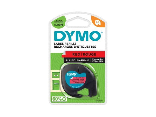 DYMO LetraTag Noir sur Rouge