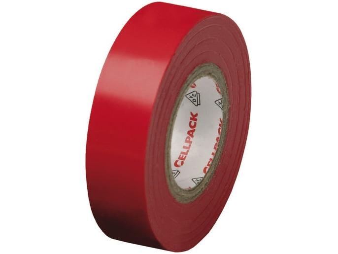 Cellpack AG Bande isolante 10 m x 15 mm, Rouge