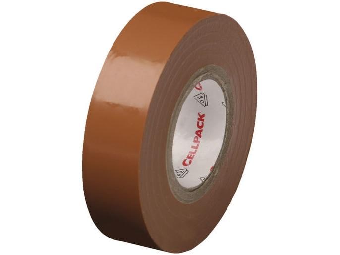 Cellpack AG Bande isolante 10 m x 15 mm, Brun