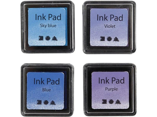 Creativ Company Tampon encreur Ink Pad bleu, violet