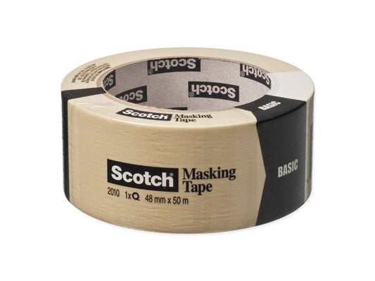 3M Ruban de masquage Scotch Basic 48 mm x 50 m, Beige