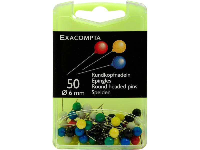 Exacompta Punaise 50 pièces, assorties