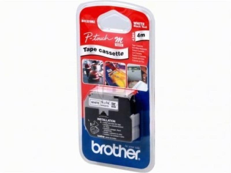 Brother Ruban d’étiquettes M-k221sbz Noir sur Blanc