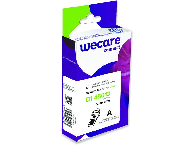 Wecare Ruban d’étiquettes K80001W4 Noir sur Blanc