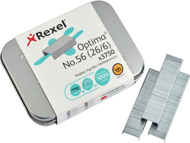 Rexel Agrafe Optima n° 56, 3750 Pièce/s