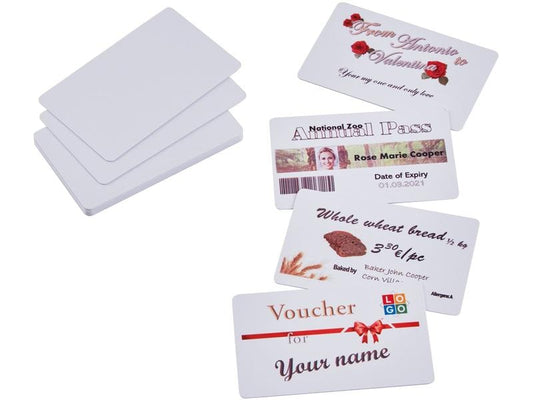 Colop Étiquettes Cartes en PVC 85.5 x 54 mm, 50 pièces