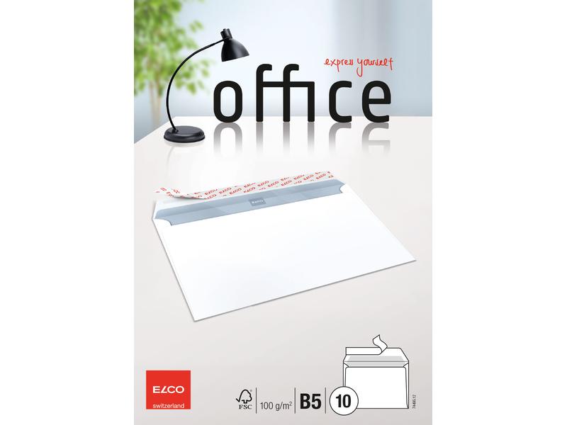 ELCO Enveloppe Office B5, Pas de fenêtres, 10 Pièce/s