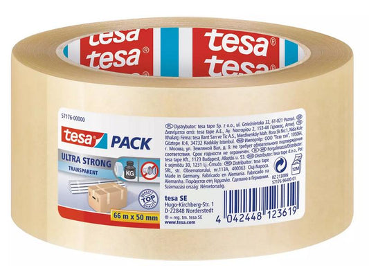 tesa Ruban adhésif -Set Ultra Strong, 6x 50 mm x 66 m, Transparent