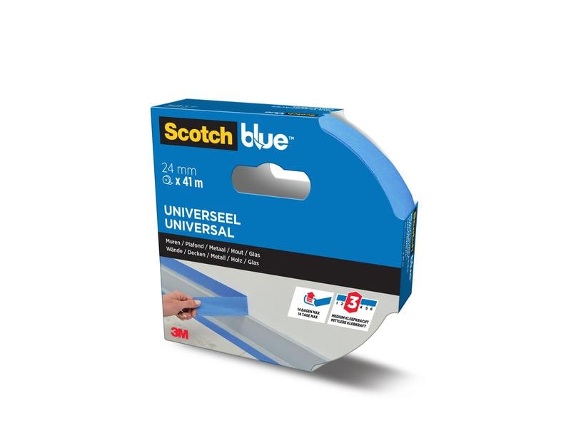 3M Ruban adhésif du peintre ScotchBlue Premium 24 mm x 41 m, Bleu