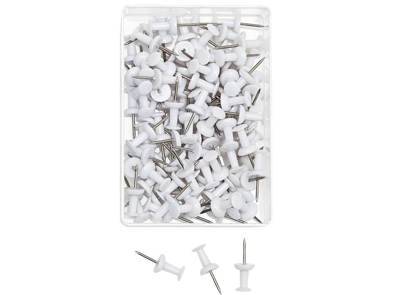 WEDO Punaise 9 mm Blanc, 100 pièces