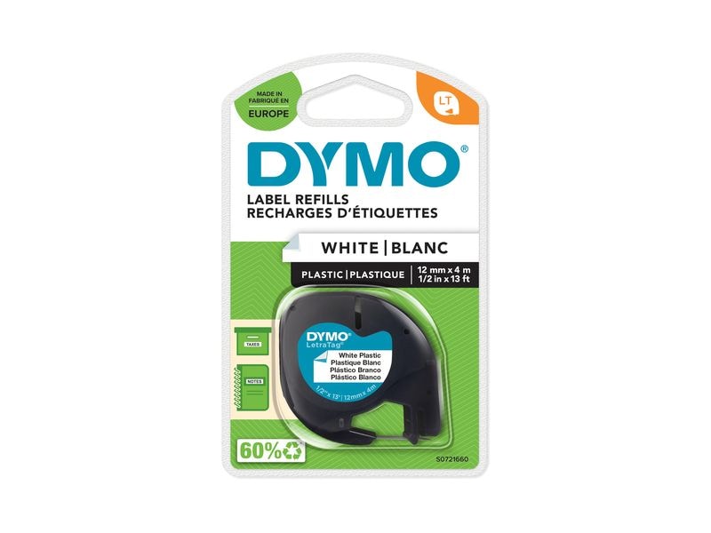 DYMO Ruban d’étiquettes LetraTag Noir auf Blanc