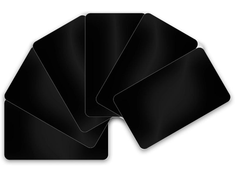 Evolis Ebauches de cartes 86 x 54 x 0.5 mm noir mat