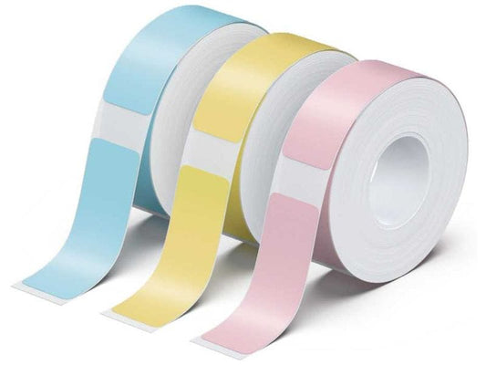 Peach Ruban d’étiquettes LabelRolls PE101 Noir sur Tricolor