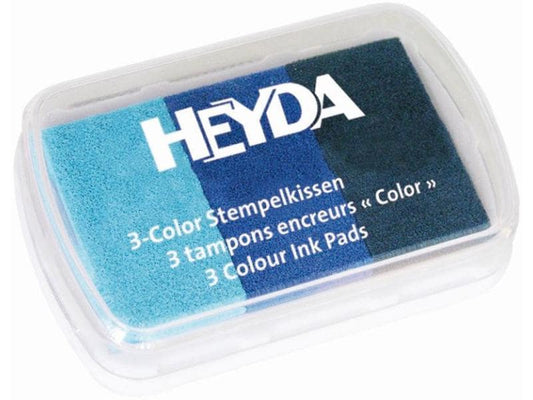 Heyda Tampon encreur 9x6 cm Bleu