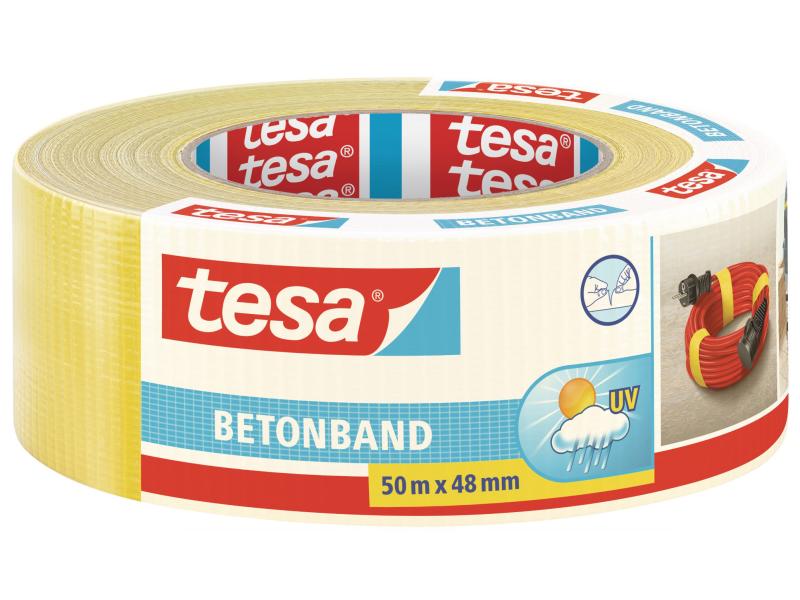 tesa Bande pour béton 50 mm x 50 m Jaune