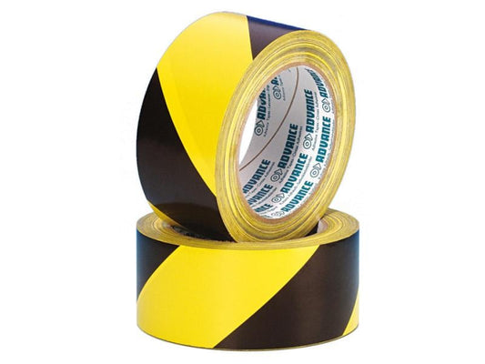 Advance Ruban de signalisation AT 0008 50 mm x 33 m, Jaune/Noir