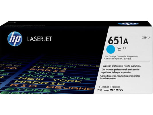 HP Toner Nr. 651A (CE341A) Cyan