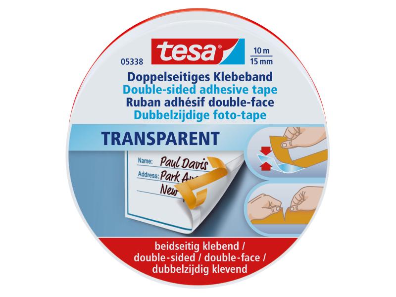 tesa Ruban adhésif double-face Fotostrip 15 mm x 10 m